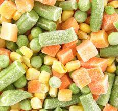 Frozen Vegetables and Meat